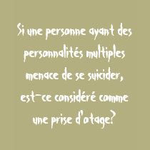 Si une personne ayant des personnalites multipl... t-shirts