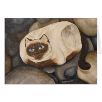 Siamese Amongst the Rocks Notecards cards