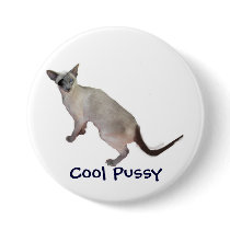 Siamese are cool, Cool Pussy buttons