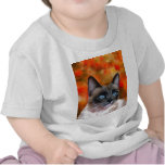Siamese Cat Art Fire and Ice painting Shirts