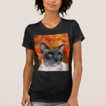 Siamese Cat Art Fire and Ice painting Tees