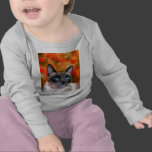 Siamese Cat Art Fire and Ice painting Tee Shirt