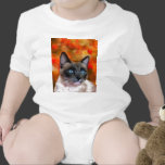 Siamese Cat Art Fire and Ice painting T-shirts