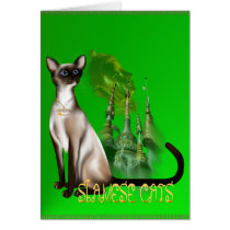 Siamese Cat Card by Lotacats Siamese Cat Card
