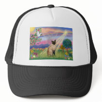 Siamese Cat - Cloud Angel Trucker Hats