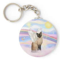 Siamese Cat - Clouds Key Chain