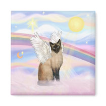 Siamese Cat - Clouds Fridge Magnet