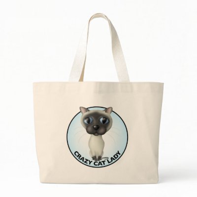 Siamese Cat - Crazy Cat Lady bag