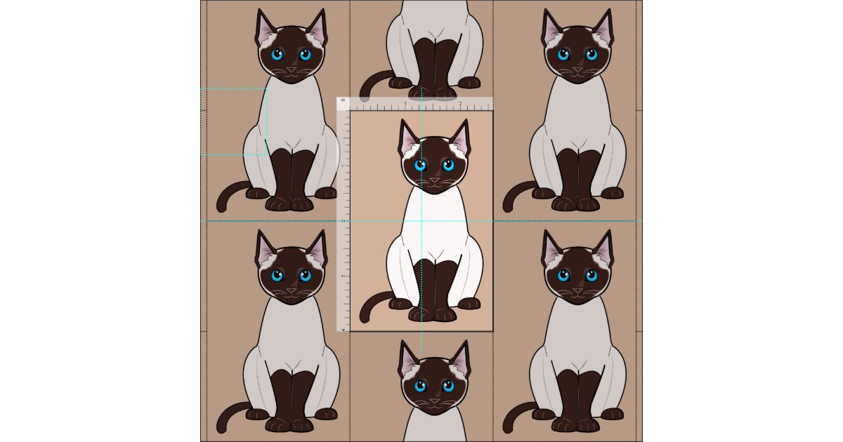 Siamese Cat Fabric Zazzle
