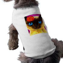 Siamese Cat Feline Art Painting - Multi pet clothing