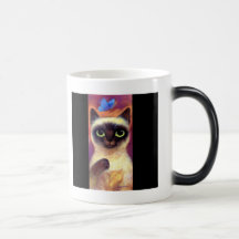 Siamese Cat Feline Butterfly Art - Multi Mugs