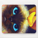 Siamese Cat Feline Painting - Mousepad
