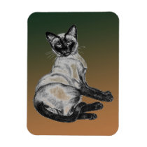 Siamese Cat Flexible Magnet