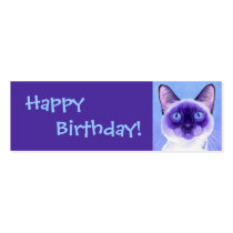 Siamese Cat Gift Tag Business Cards