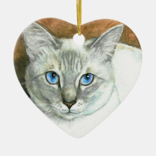 siamese cat heart christmas ornament zazzle siamese cat heart christmas ornament zazzle