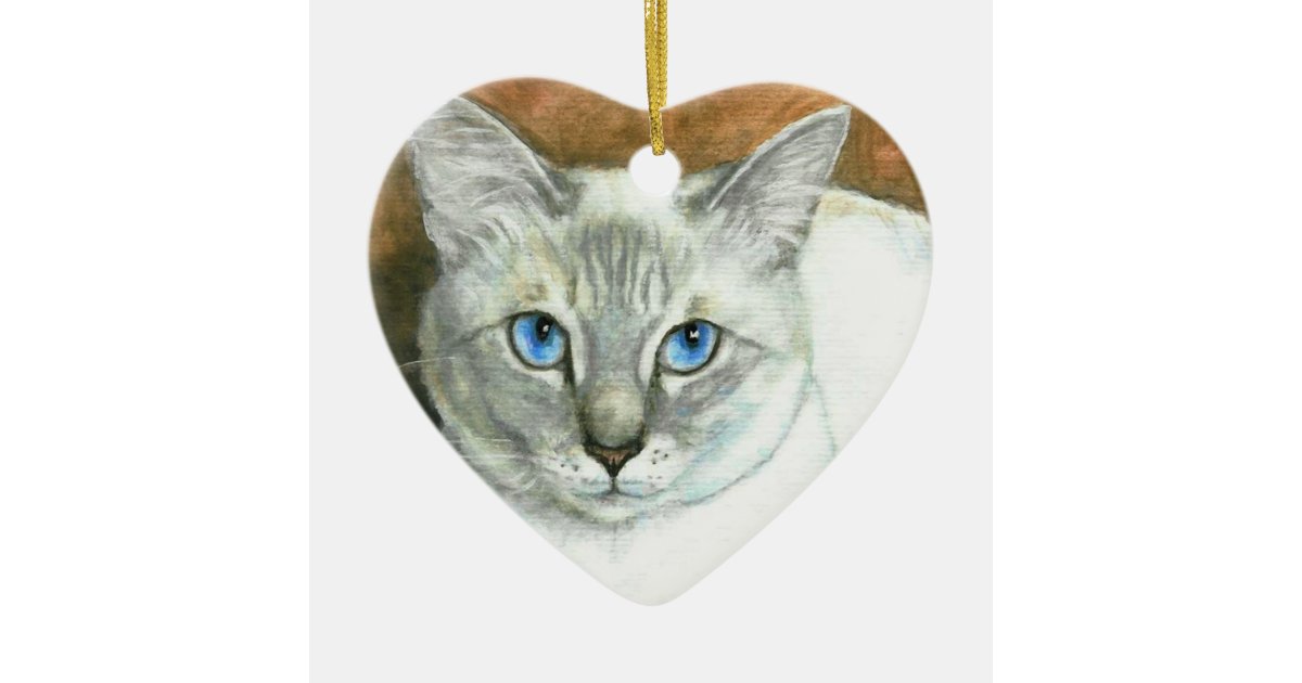 siamese cat heart christmas ornament zazzle siamese cat heart christmas ornament zazzle