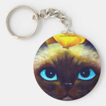 SIAMESE CAT KEYCHAIN