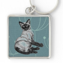 Siamese Cat Keychain