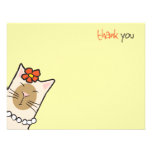 Siamese Cat Lover | Flat Thank You Note Cards Custom Invite