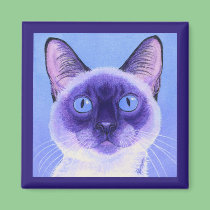 Siamese Cat Magnet magnets