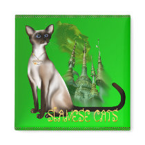 Siamese Cat  Magnet magnets