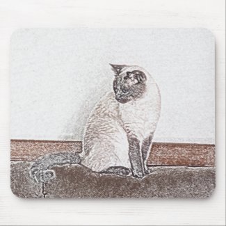 Siamese Cat Mousepad mousepad