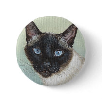 Siamese Cat Murphy Button