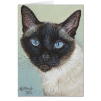 Siamese Cat Murphy Greeting Cards