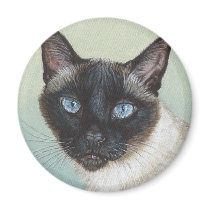 Siamese Cat Murphy Refrigerator Magnet