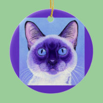 Siamese Cat Ornament - "The Eyes Have It"