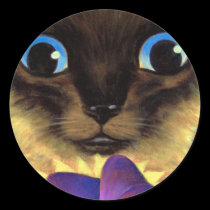 Siamese Cat Painting With Butterfly - Multi stickers