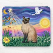 Siamese Cat - Twilght Mouse Mat