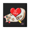 Siamese Cat Valentine Fridge Magnet