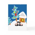 Siamese Cats Holiday cards by HappyTees Siamese Cats Holiday cards