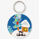 Siamese Cats Holiday keychains by HappyTees Siamese Cats Holiday keychains