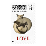 Siamese Cats Love Postage postage