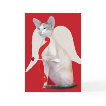 Siamese Cupid Valentine's Day Greeting Card by knichols1109 Siamese Cupid Valentine's Day Greeting Card