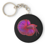 Siamese Fighting Fish Betta Keychain
