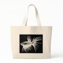 Siamese fighting fish- Betta splendens Tote Bags