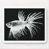 Siamese fighting fish- Betta splendens Mouse Pad