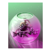Siamese Fighting Fish in Space posters