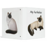 Siamese Himalayan Cats Customizable Binder