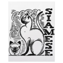 Siamese Line Drawing letterhead by tshirtdart Siamese Line Drawing letterhead