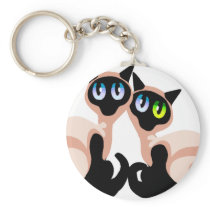 Siamese Love Keychains