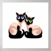 Siamese Love Print