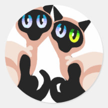 Siamese Love Sticker