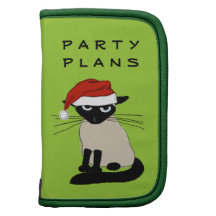 Siamese Santa Claws - Funny Christmas Kitty Cat Planners