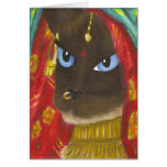 Siamese Sari Cat Card