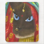 Siamese Sari Cat mousepad