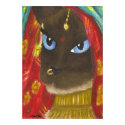 Siamese Sari Cat print